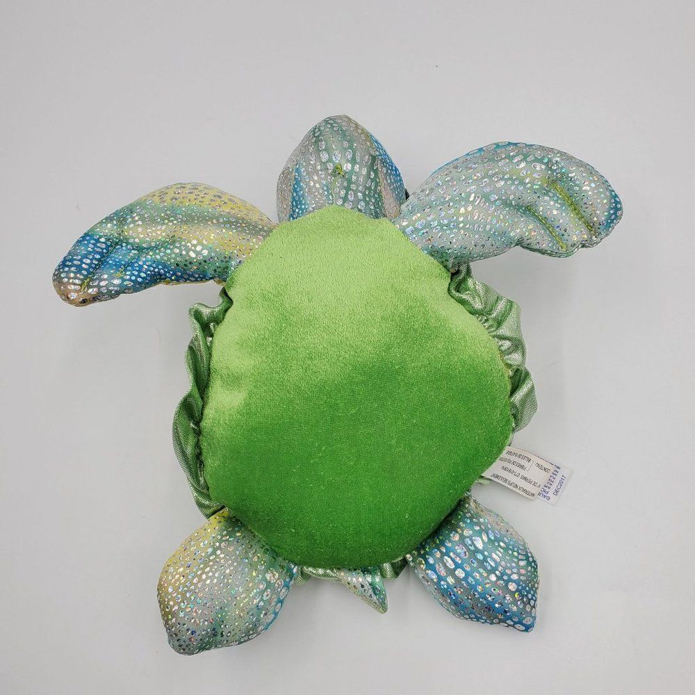 Aurora Plush Sea Turtle Sparkly Tamara Stuffed Animal 10" - Picture 6 of 7